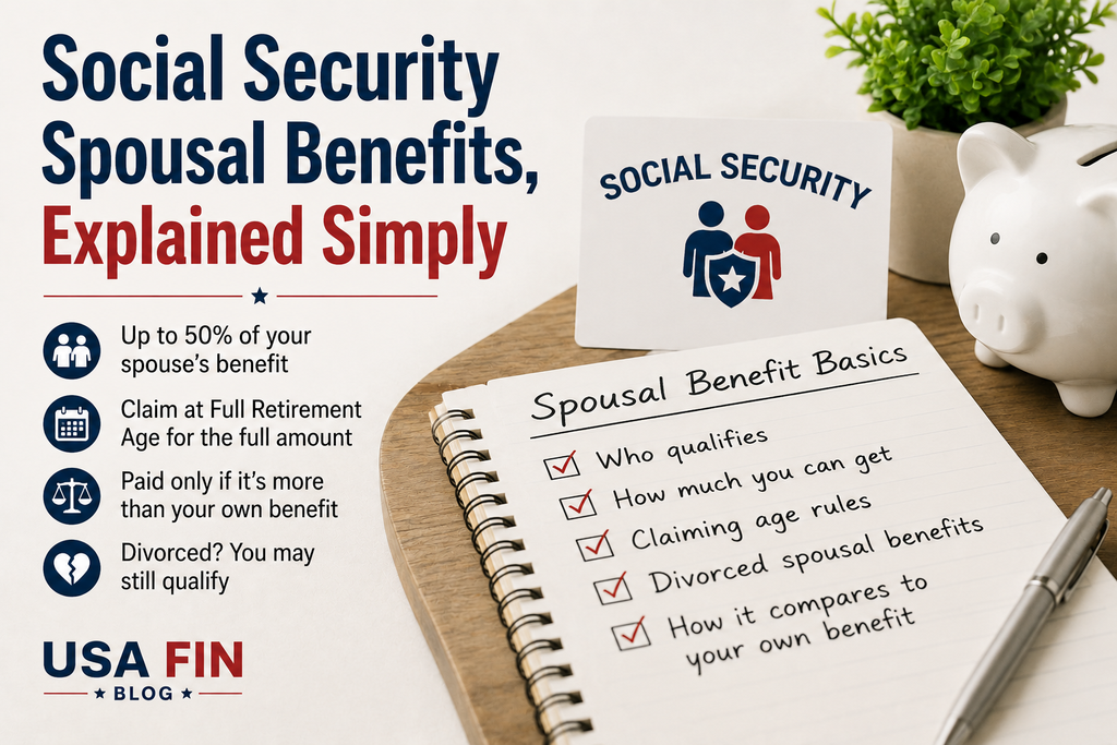 Social Security spousal benefits claiming age chart
